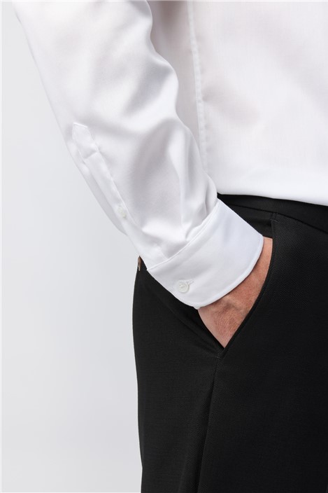 Alexandre Tailored Fit White Non-Iron Stretch Shirt
