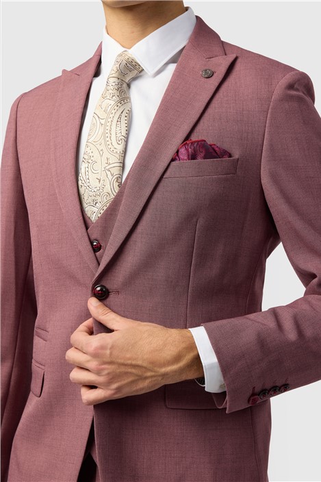 Marc Darcy Tailored Fit Monty Mauve Jacket