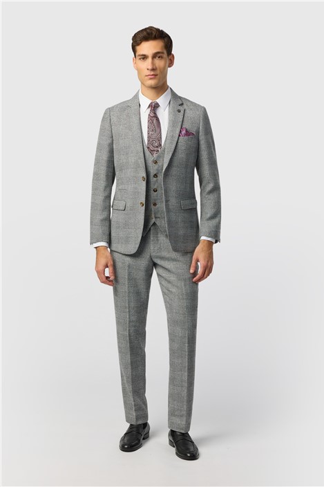 Marc Darcy Slim Fit Kris Silver Jacket