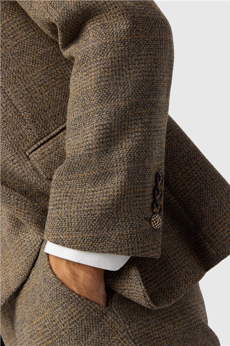 Marc Darcy Slim Fit Kris Tan Tweed Jacket