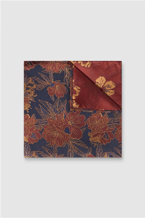 Antique Rogue Gold Floral Pocket Square 0 Gold