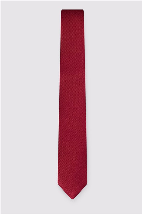 Alexandre Red Twill Tie Red