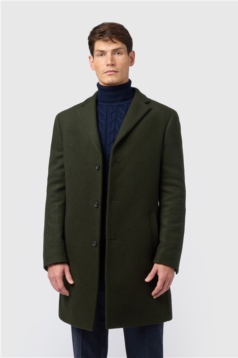 Alexandre Forest Wool Blend Overcoat
