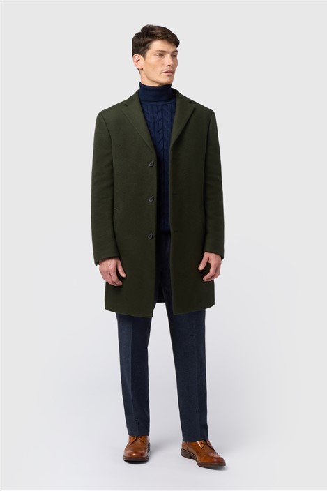 Alexandre Forest Wool Blend Overcoat
