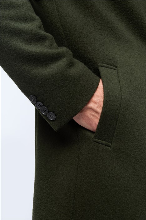 Alexandre Forest Wool Blend Overcoat
