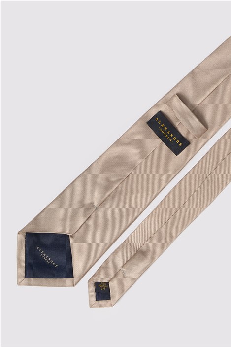 Alexandre Camel Silk Twill Tie