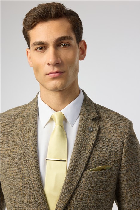 Alexandre Buttermilk Yellow Twill Tie
