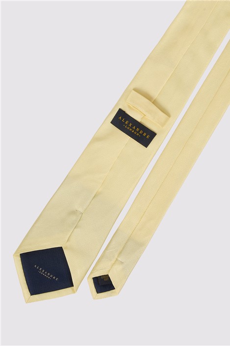 Alexandre Buttermilk Yellow Twill Tie
