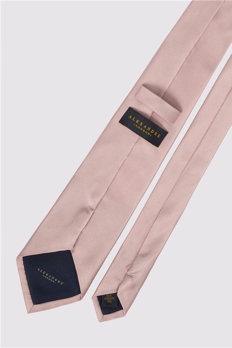 Alexandre Pink Silk Twill Tie