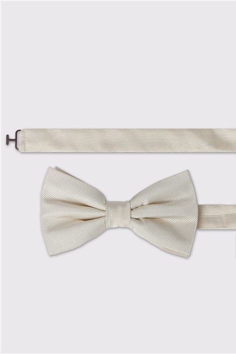 Alexandre Ivory Twill Bow Tie Ivory Cream