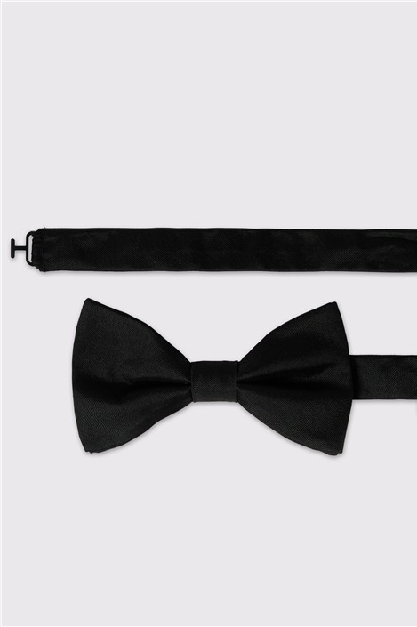 Alexandre Black Twill Bow Tie Black