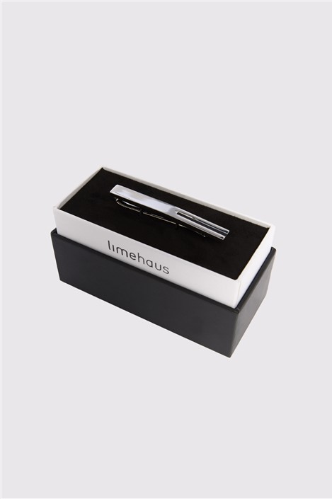 Limehaus Silver Onyx Tie Slide