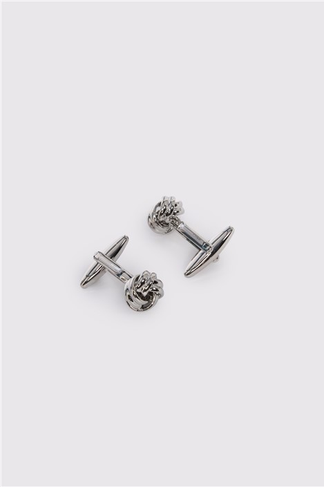 Limehaus Silver Classic Knot Cufflinks