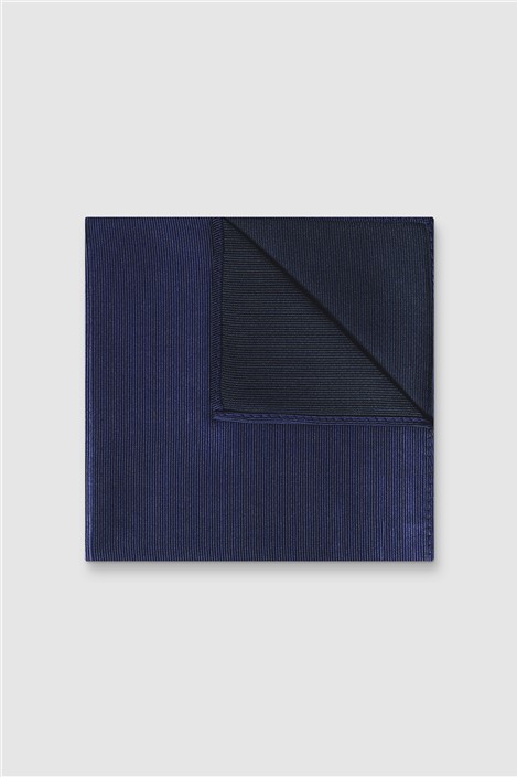 Alexandre Navy Blue Silk Twill Pocket Square 0 Navy Blue