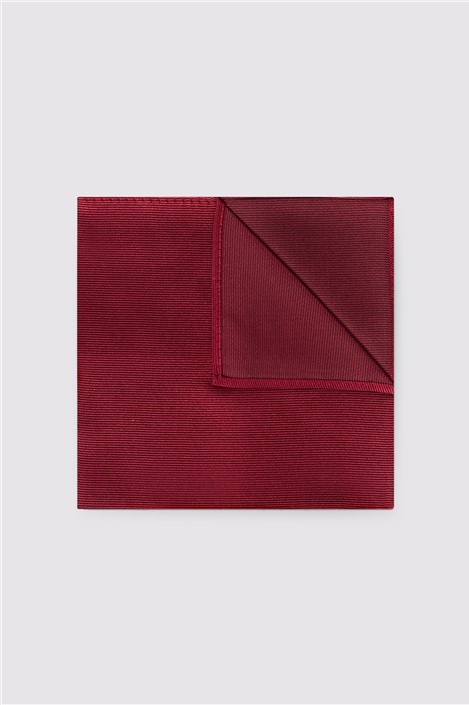 Alexandre Red Silk Twill Pocket Square 0 Red