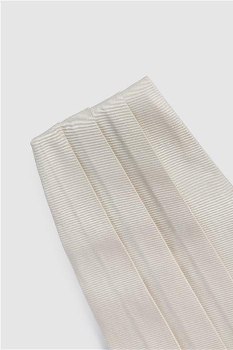 Alexandre Ivory Silk Twill Cummerbund