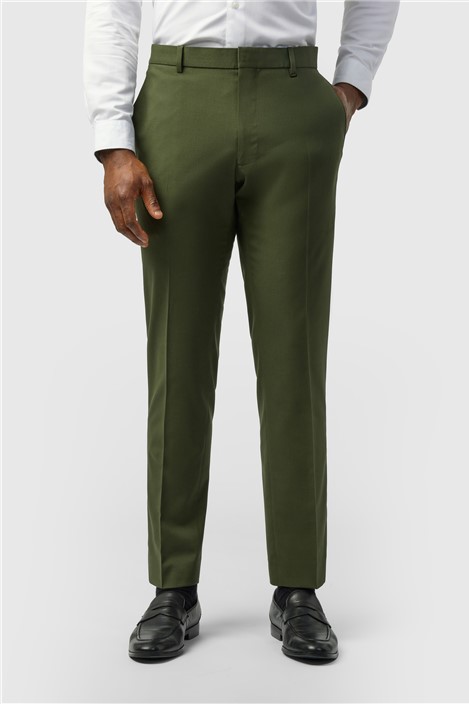 Limehaus Slim Fit Olive Trouser