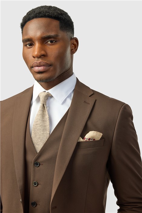 Limehaus Slim Fit Brown Jacket