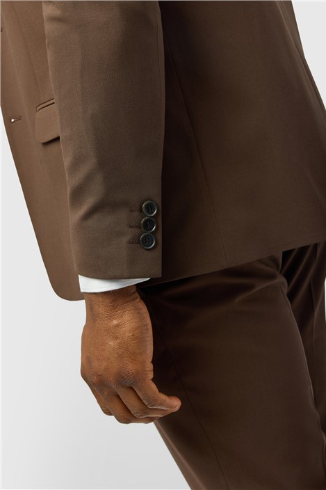 Limehaus Slim Fit Brown Jacket