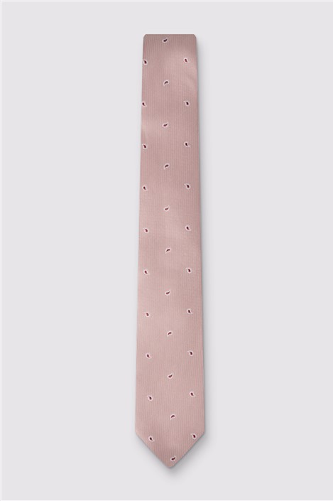 Antique Rogue Pink Pine Paisley Tie