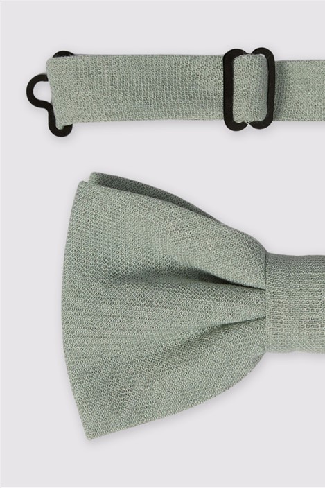 Antique Rogue Sage Linen Blend Bow Tie