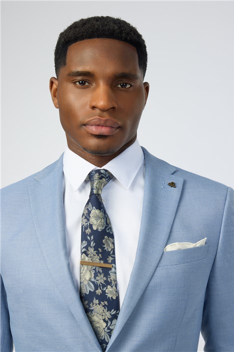 Alexandre Yellow Wild Rose Silk Tie