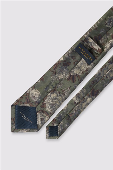 Alexandre Sage Wild Rose Silk Tie