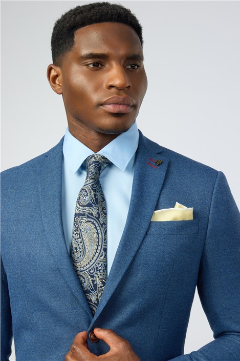 Alexandre Yellow Paisley Silk Tie