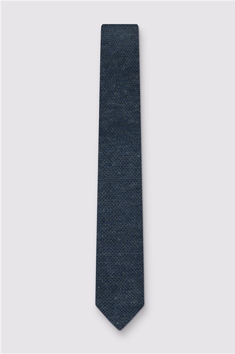 Alexandre Denim Knitted Linen Tie