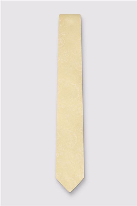 Antique Rogue Buttermilk Yellow Paisley Tie

