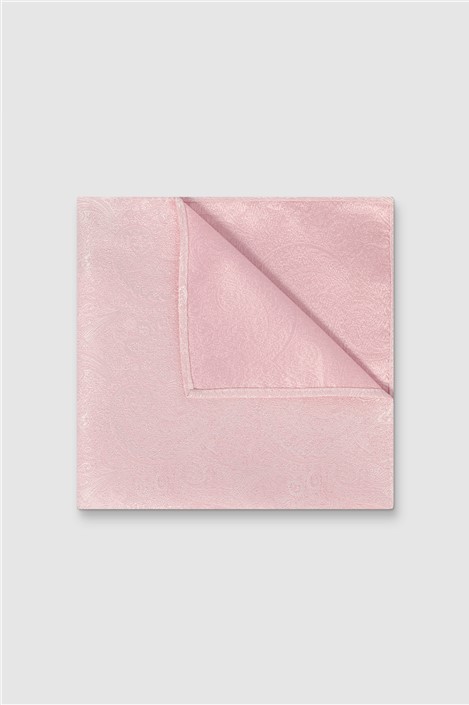 Antique Rogue Pink Paisley Pocket Square
