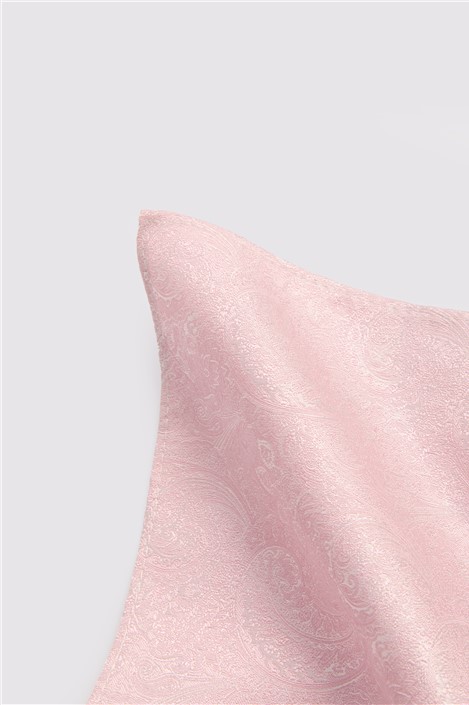 Antique Rogue Pink Paisley Pocket Square
