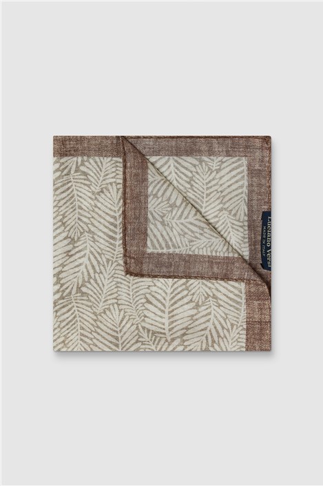 Luciano Versi by Bottinelli Arezzo Champagne Italian Leaf Pocket Square
