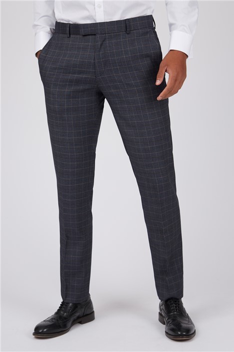 Louis Philippe Casual Trousers  Buy Louis Philippe Men Grey Slim Fit Check  Flat Front Casual Trousers Online  Nykaa Fashion