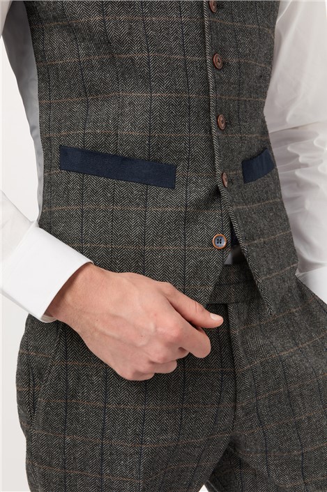 Antique Rogue Emerson Herringbone Waistcoat