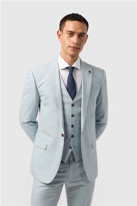 Antique Rogue Slim Fit Blake Pale Blue Mens Suit Jacket