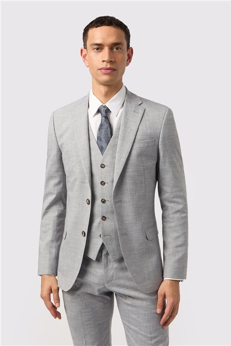 Antique Rogue Slim Fit Montrose Pale Grey Men's Suit Jacket
