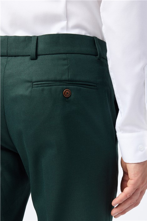 Antique Rogue Slim Fit Green Texture Trousers