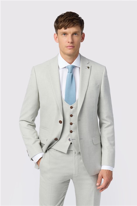 Antique Rogue Slim Fit Blake Pale Grey Mens Suit Jacket
