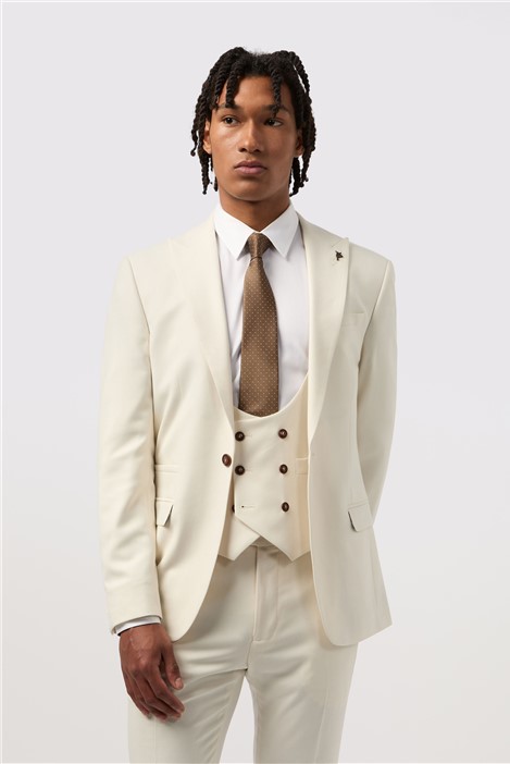 Antique Rogue Slim Fit Blake Ivory Mens Suit Jacket