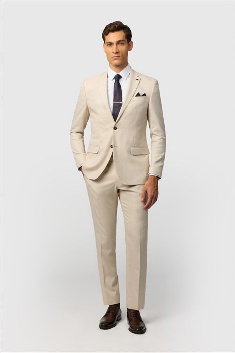 Antique Rogue Slim Fit Blake Ecru Texture Jacket
