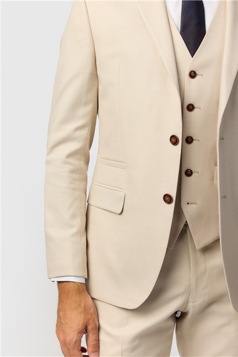 Antique Rogue Slim Fit Blake Ecru Texture Jacket
