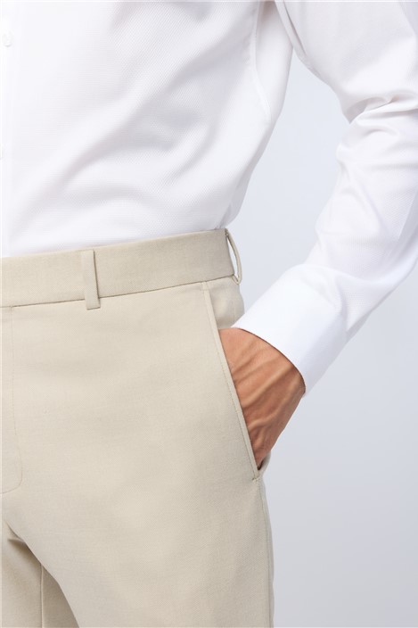 Antique Rogue Slim Fit Blake Ecru Texture Trouser
