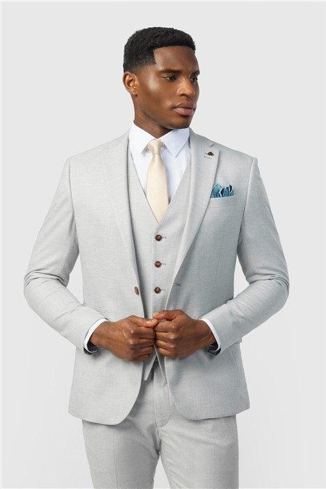 Antique Rogue Slim Fit Blake Grey Texture Jacket
