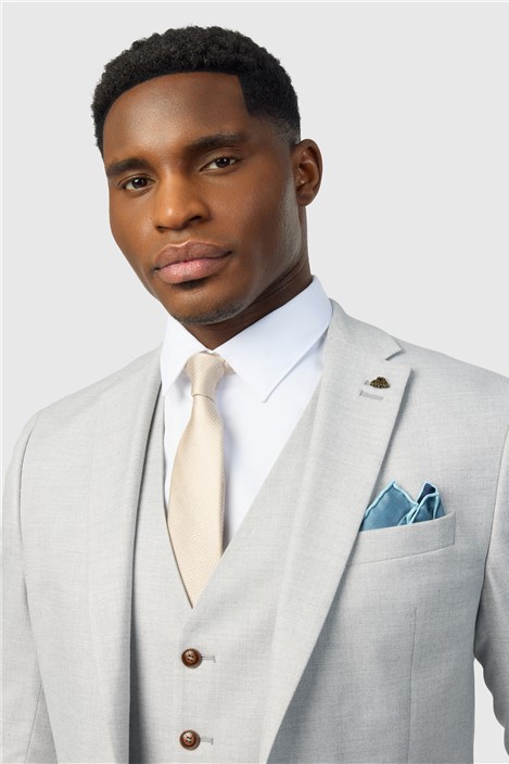 Antique Rogue Slim Fit Blake Grey Texture Jacket
