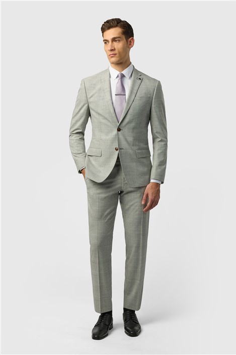 Antique Rogue Slim Fit Astor Monochrome Check Jacket