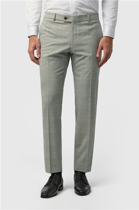Antique Rogue Slim Fit Astor Monochrome Check Trouser