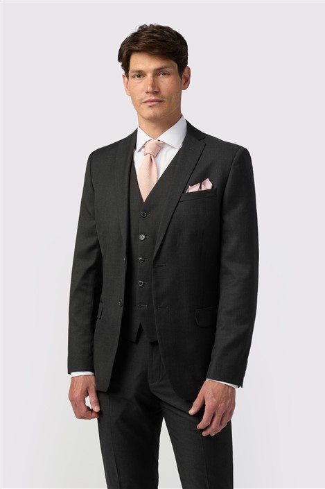 Pierre Cardin Charcoal Twill Regular Fit Suit Jacket