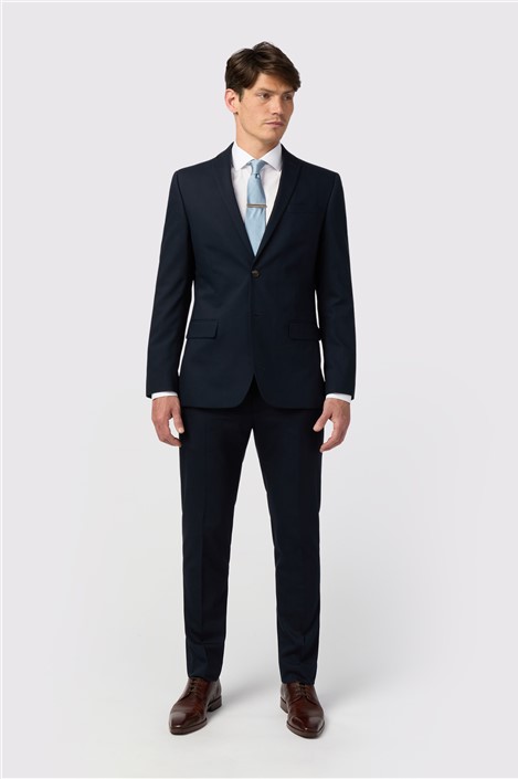 Antique Rogue Slim Fit Curtis Navy Twill Jacket