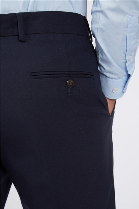 Antique Rogue Slim Fit Curtis Navy Twill Trouser